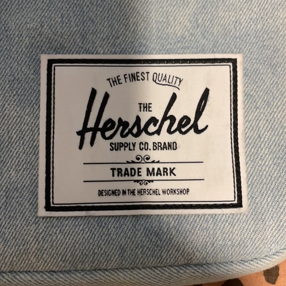Light blue denim Herschel laptop case - Picture 2 of 2
